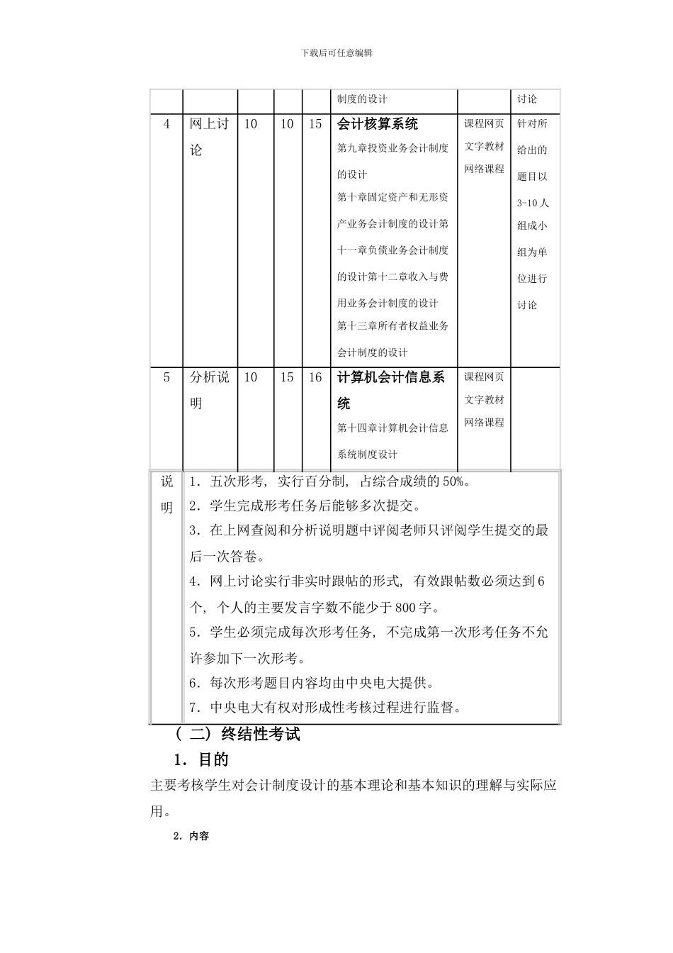 会计制度设计网上考试实施方案_第3页