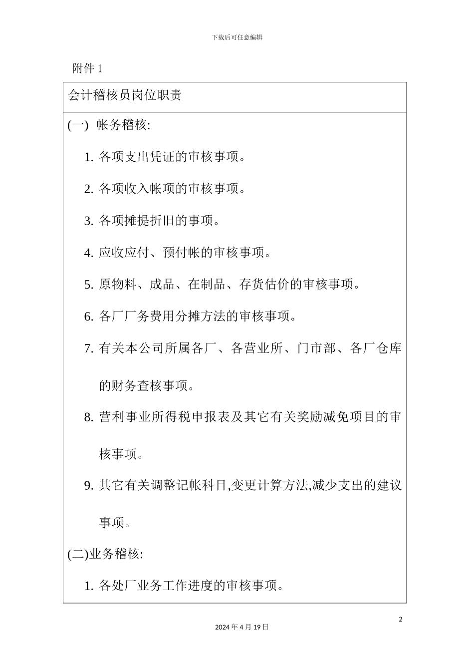 会计稽核员岗位职责_第2页