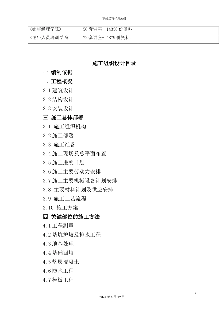 住宅小区施工组织设计模板_第3页