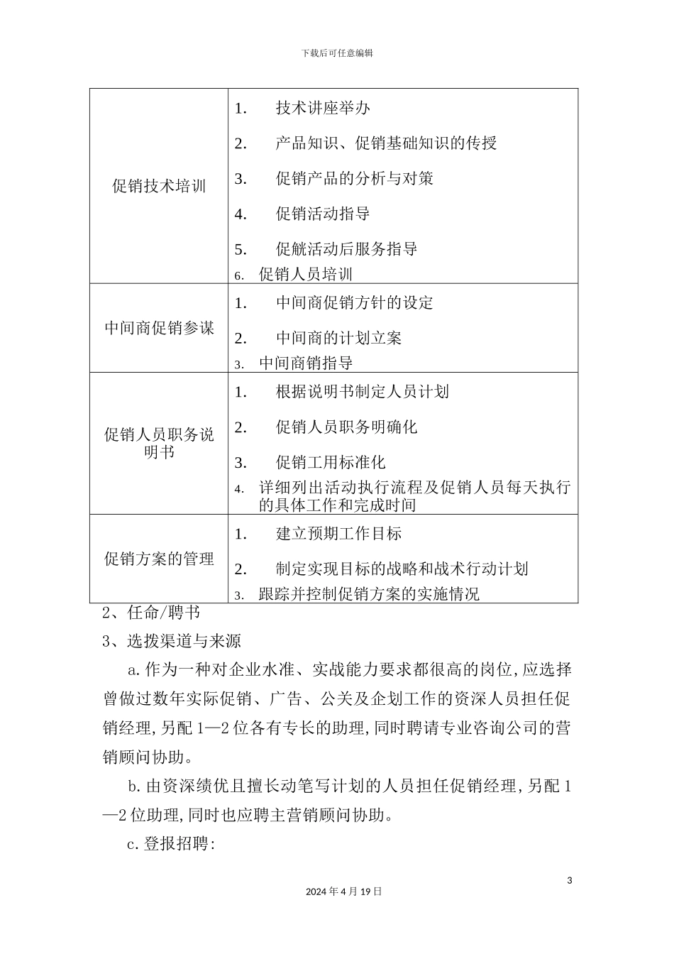 促销主管岗位职责-_第3页