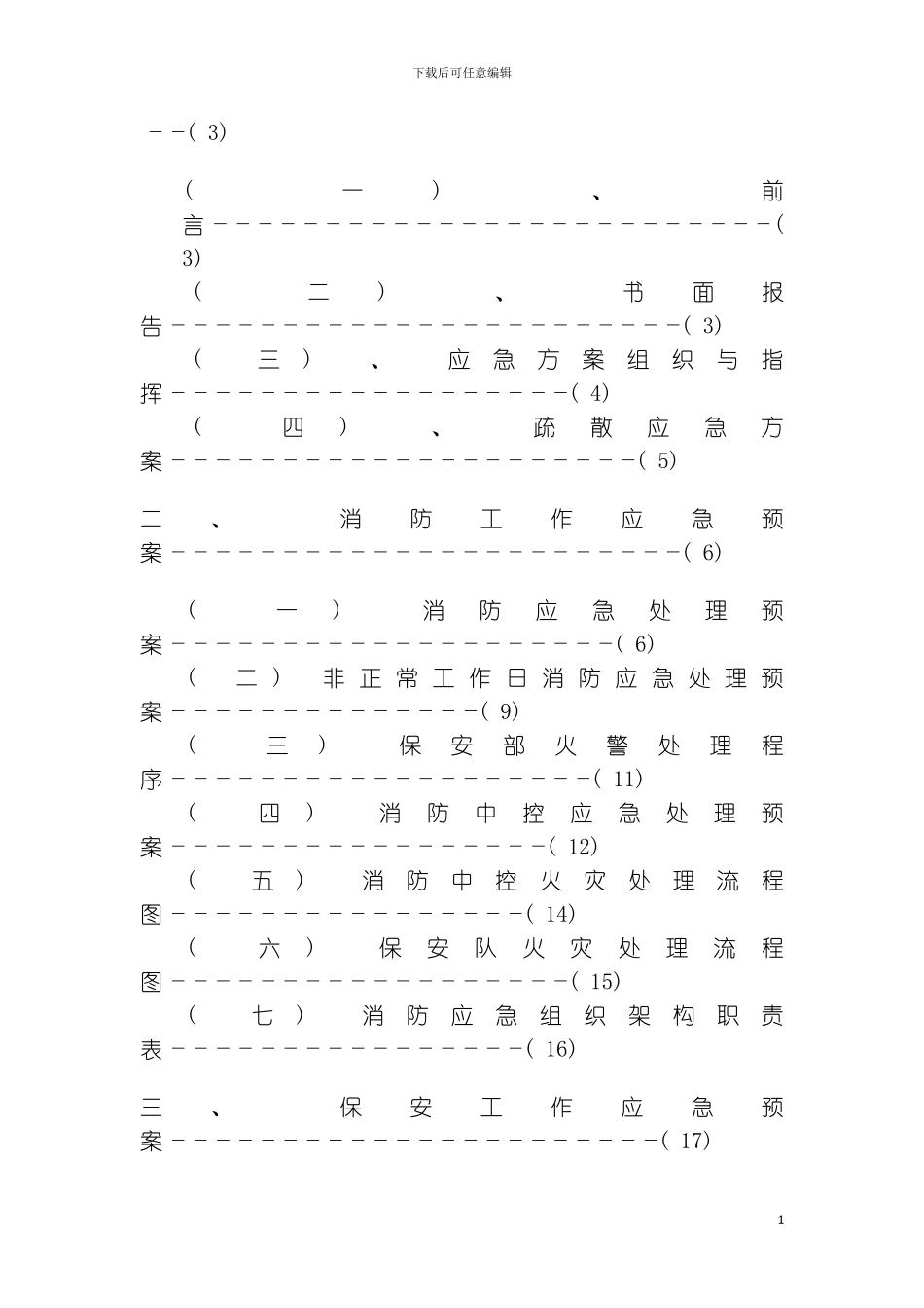 保安部应急预案模板_第3页