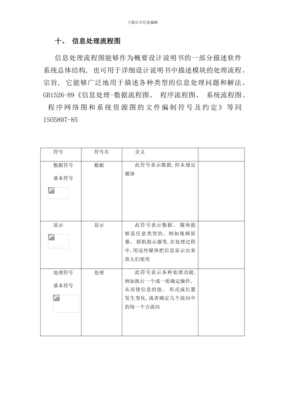 信息处理流程图软件工程作业样本_第1页