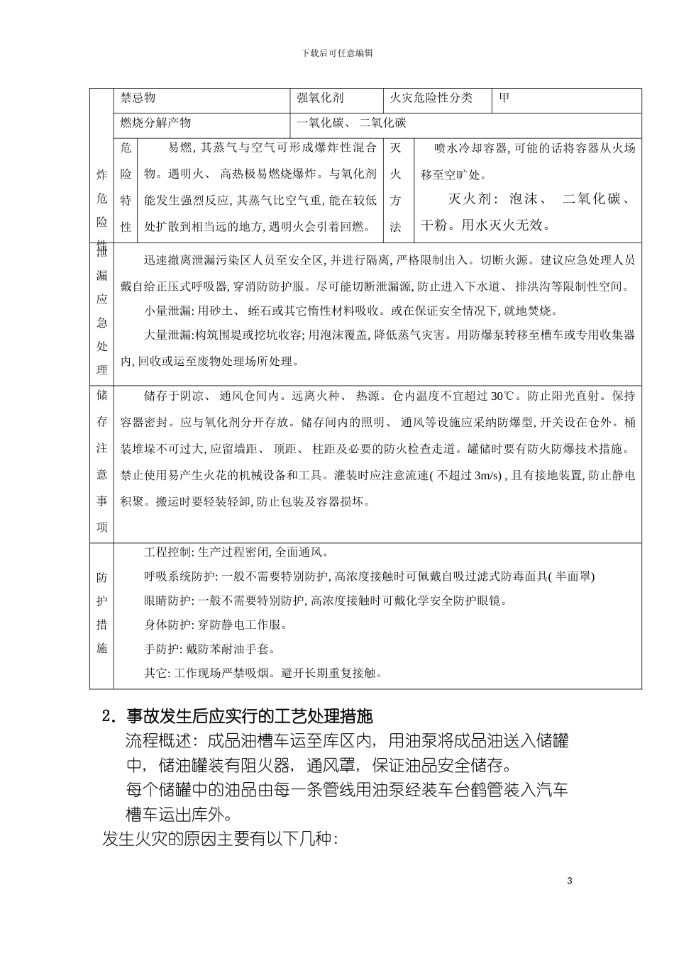 信来化工事故应急救援预案模板_第3页