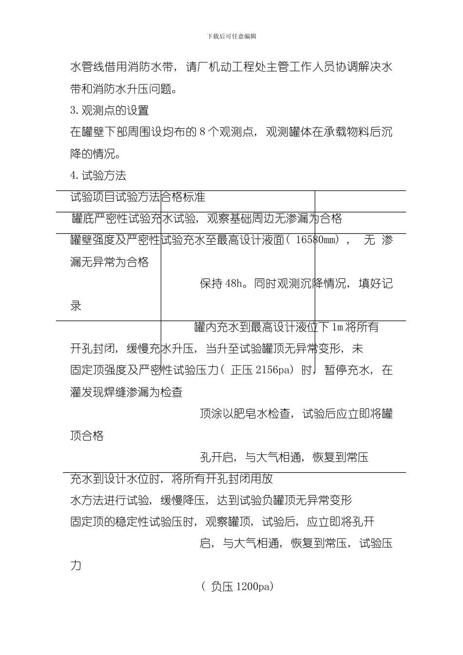 储罐充水试验方案模板_第2页