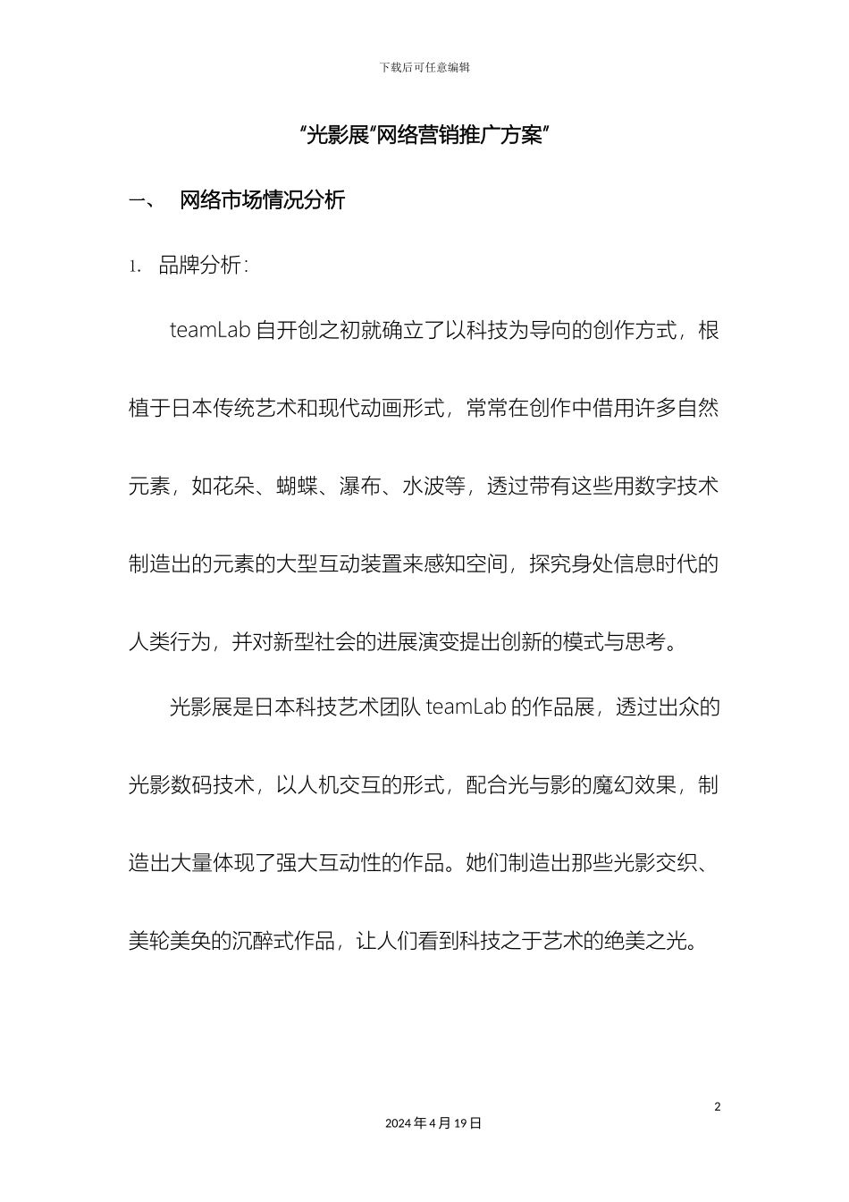 光影展网络营销推广方案_第2页