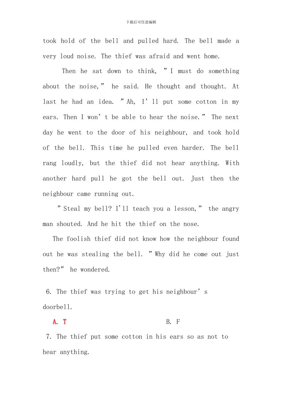 全国高校网考委1月新颁大学英语模拟试卷及答案和解析_第3页
