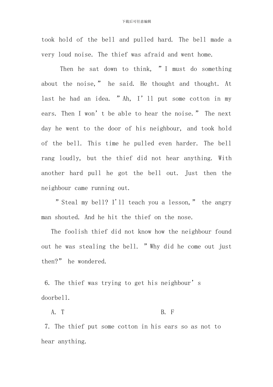 全国高校网考委1月新颁大学英语模拟试卷及答案和解析03308_第3页