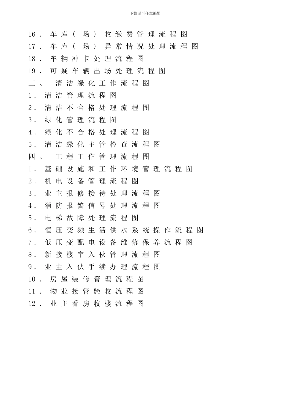 全套物业管理公司工作流程图word版样本_第2页