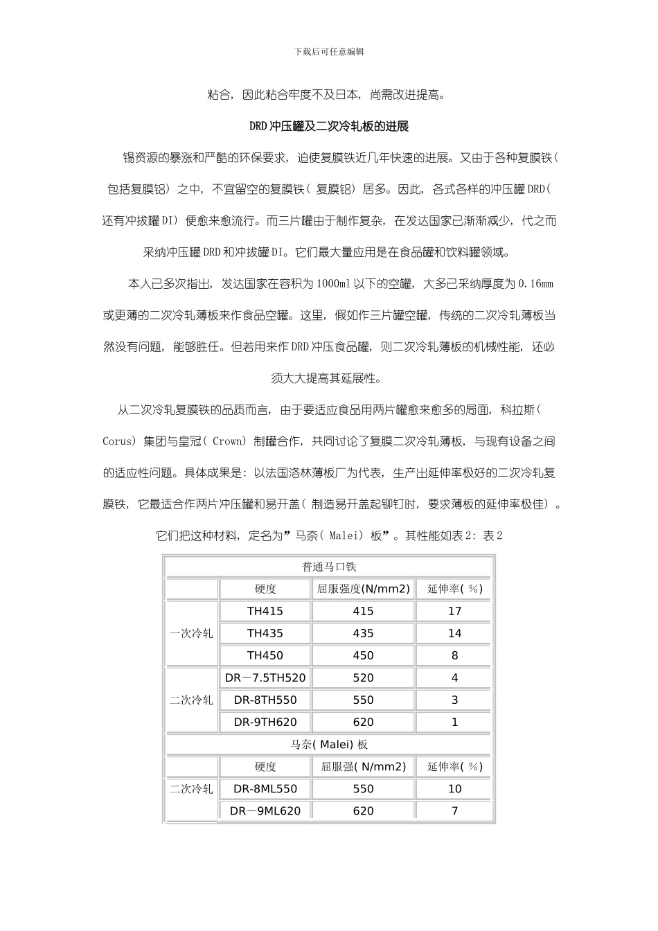 全球镀锡板及制罐制盖技术近期的演变模板_第3页