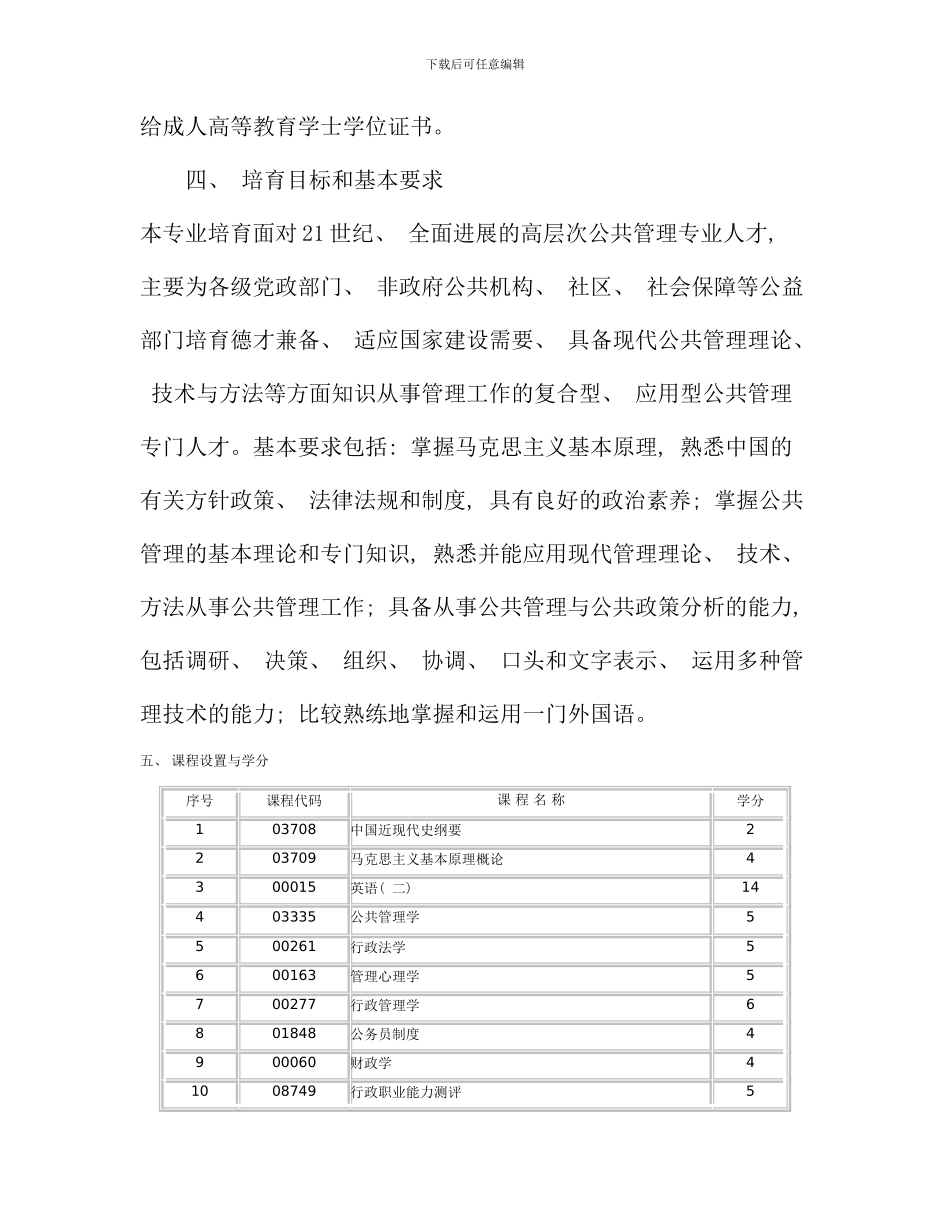 公共管理专业本科段_第3页