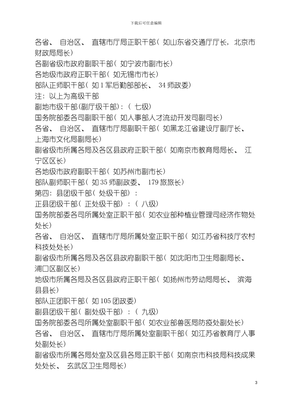 公务员职务模板_第3页