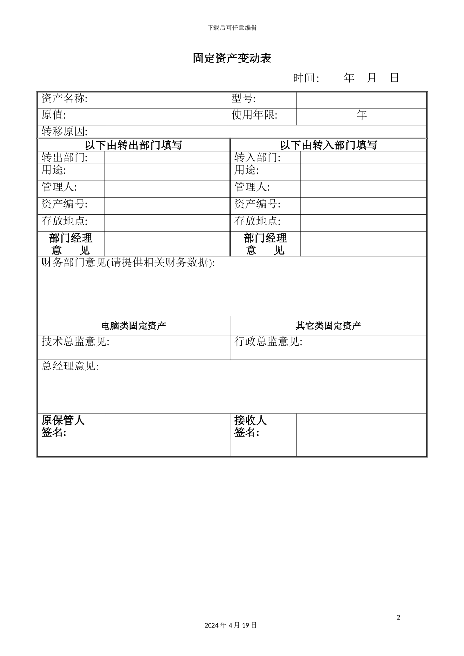 公司固定资产管理制度汇编(41)_第2页
