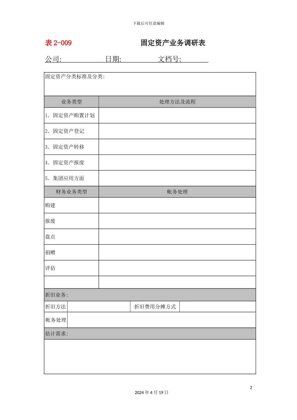 公司固定资产管理制度汇编(9)_第2页
