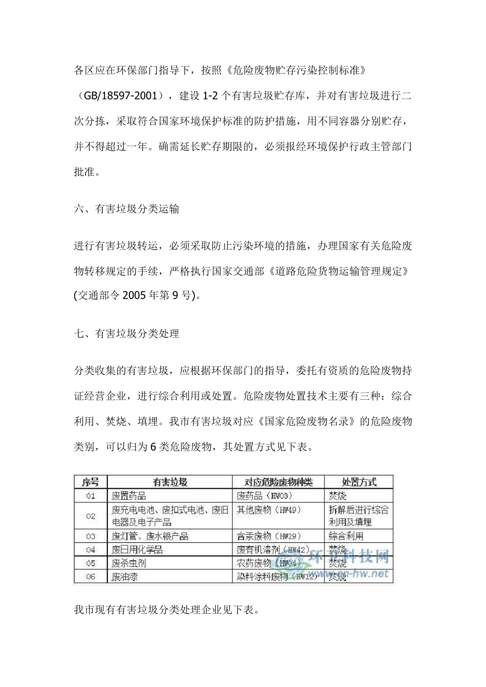 加强生活垃圾中有害垃圾的分类处理_第3页