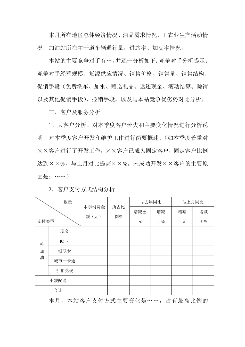 加油站月度经营分析_第3页