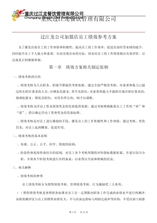 加盟店员工绩效文件