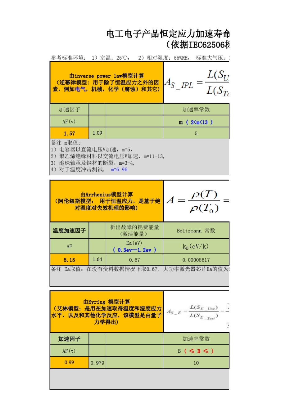 加速寿命计算公式可靠性_第1页