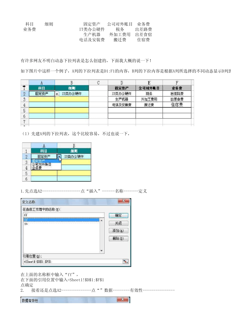 动态下拉列表制作方法_第1页