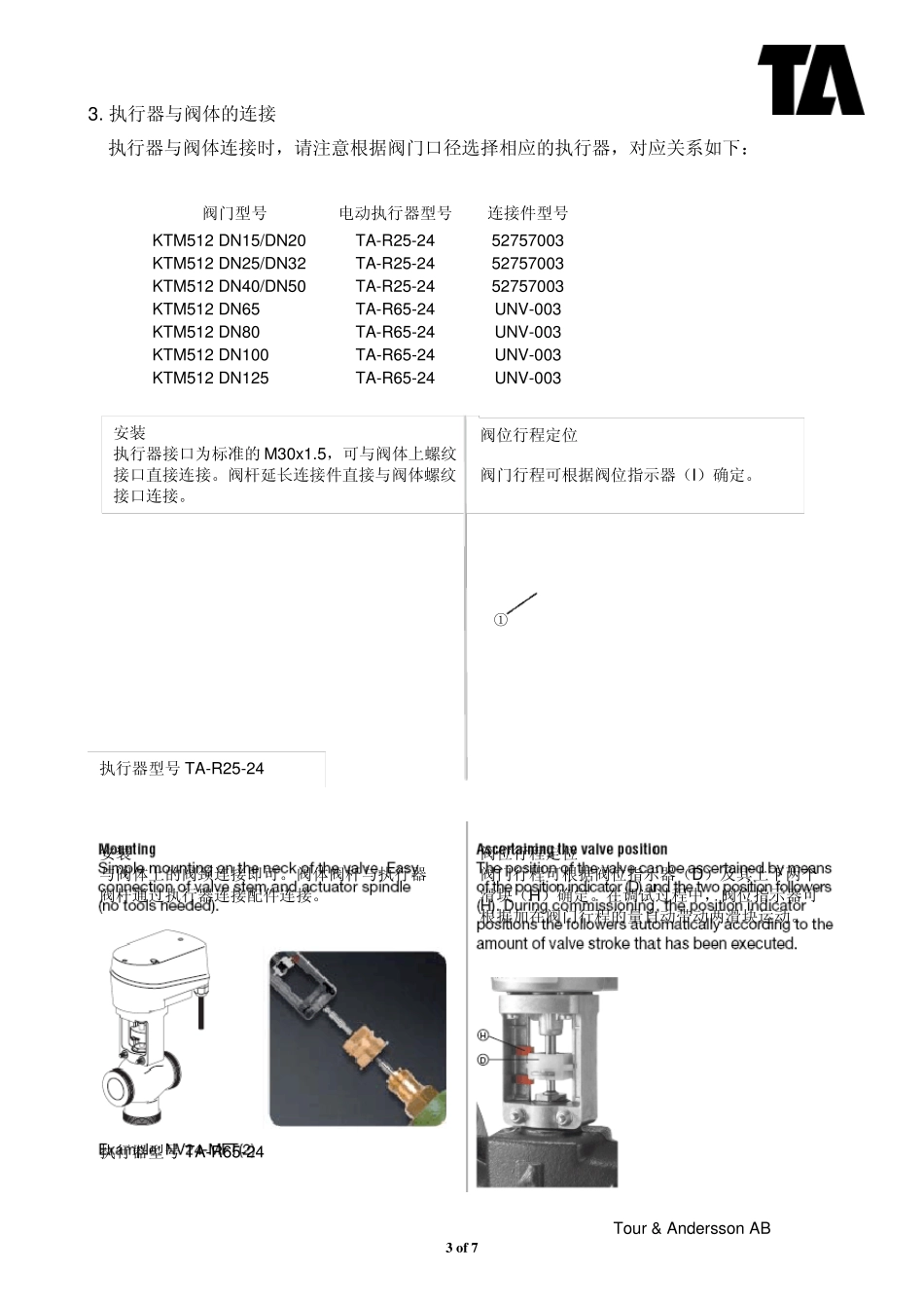 动态平衡电动调节阀KTM512系列安装调试说明0811_第3页