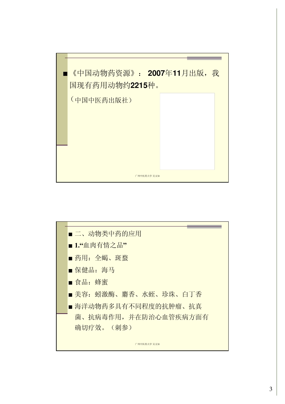 动物类中药1_第3页