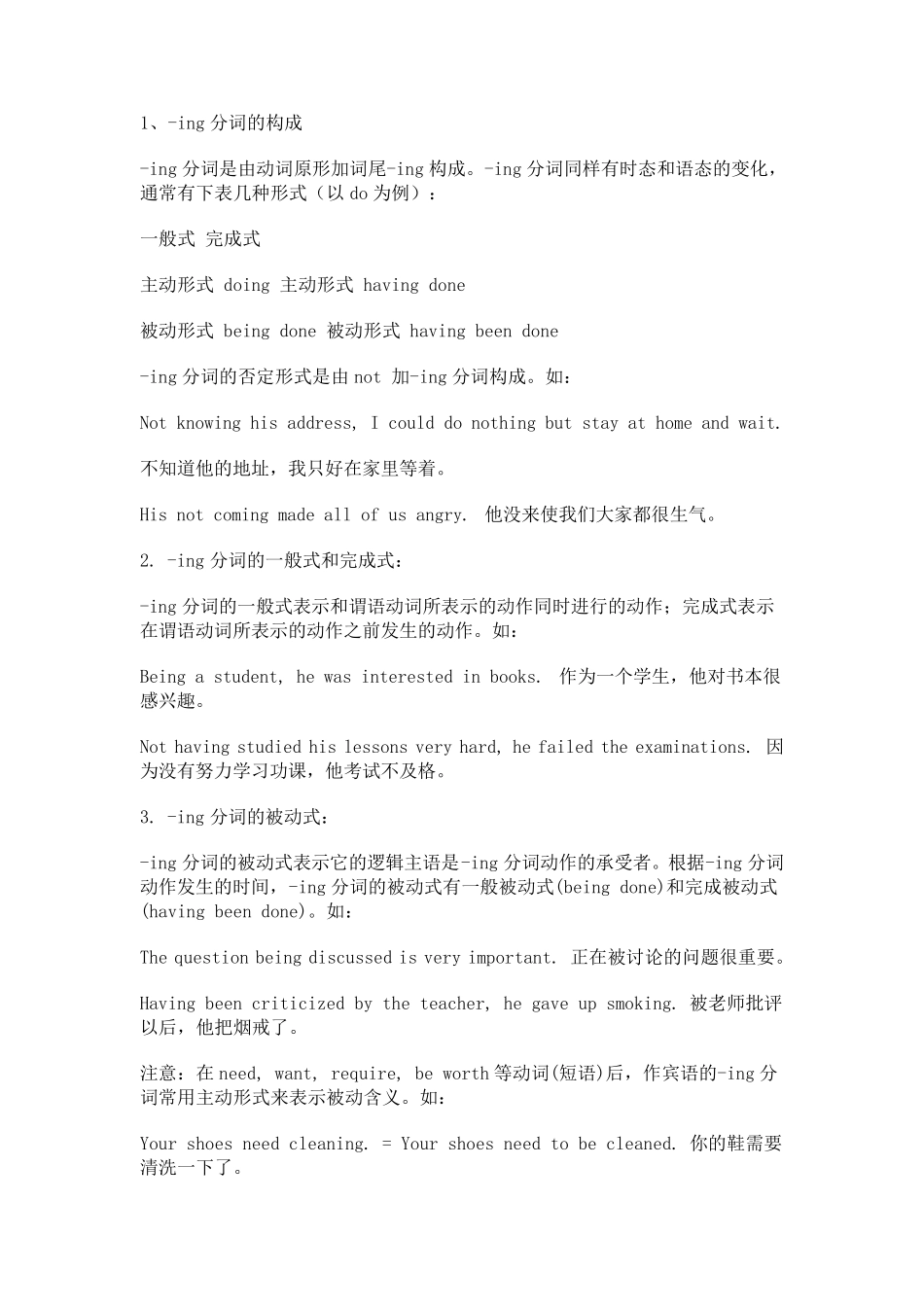 动词ing的用法_第1页