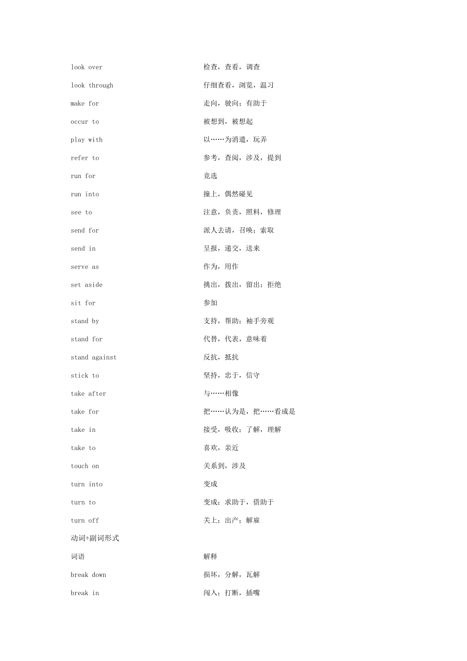 动词的固定搭配_第3页