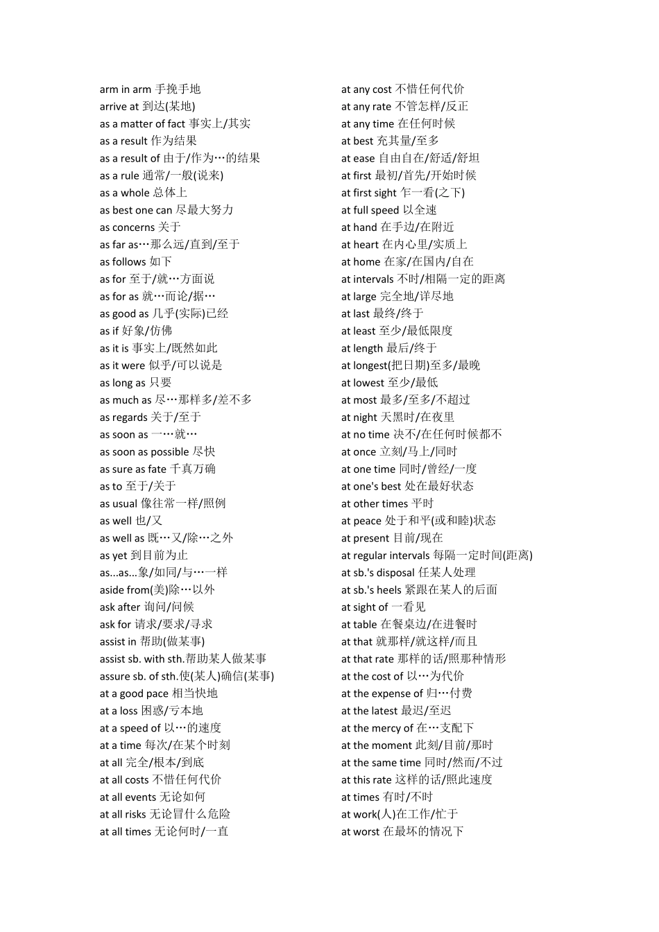 动词短语大全_第3页