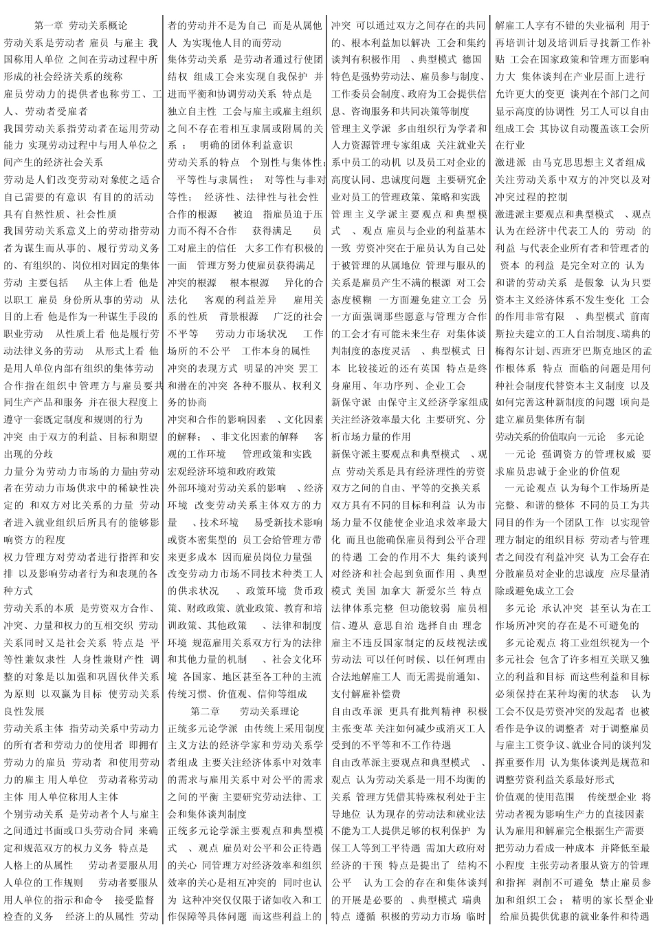 劳动关系学03325_第1页