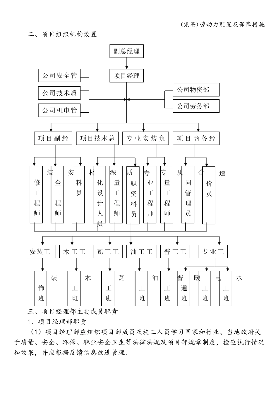劳动力配置及保障措施_第2页