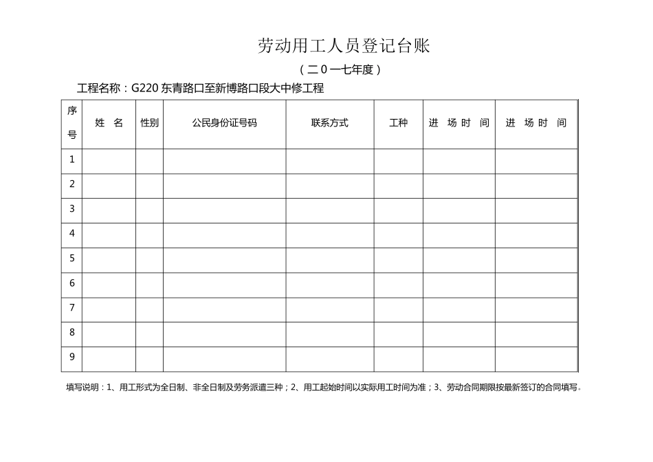 劳动用工人员登记台账_第2页