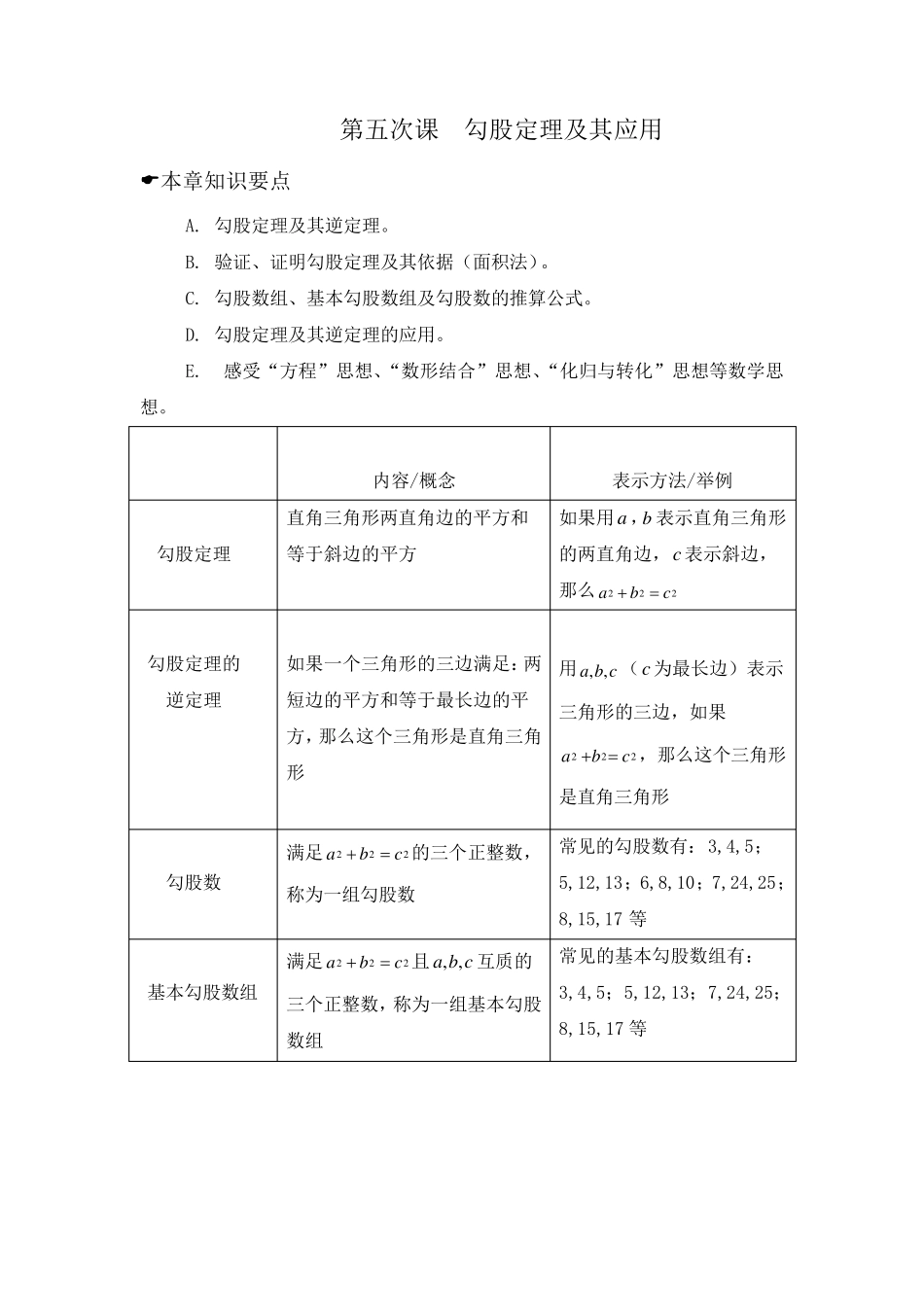 勾股定理及其应用_第1页