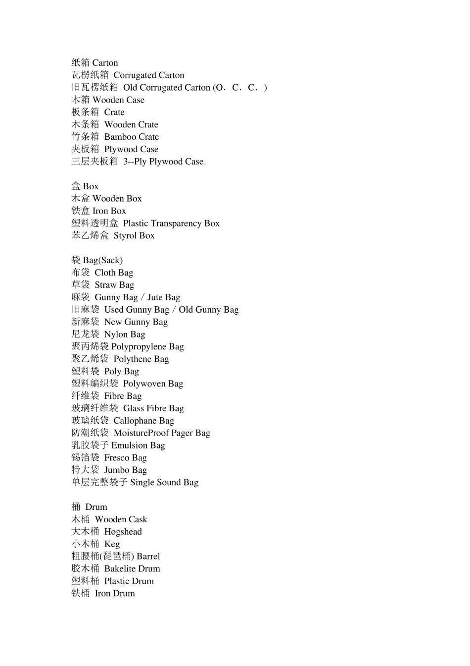 包装专业术语_第1页