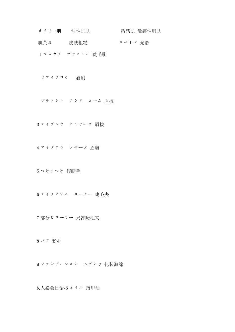 化妆品常用日文_第3页