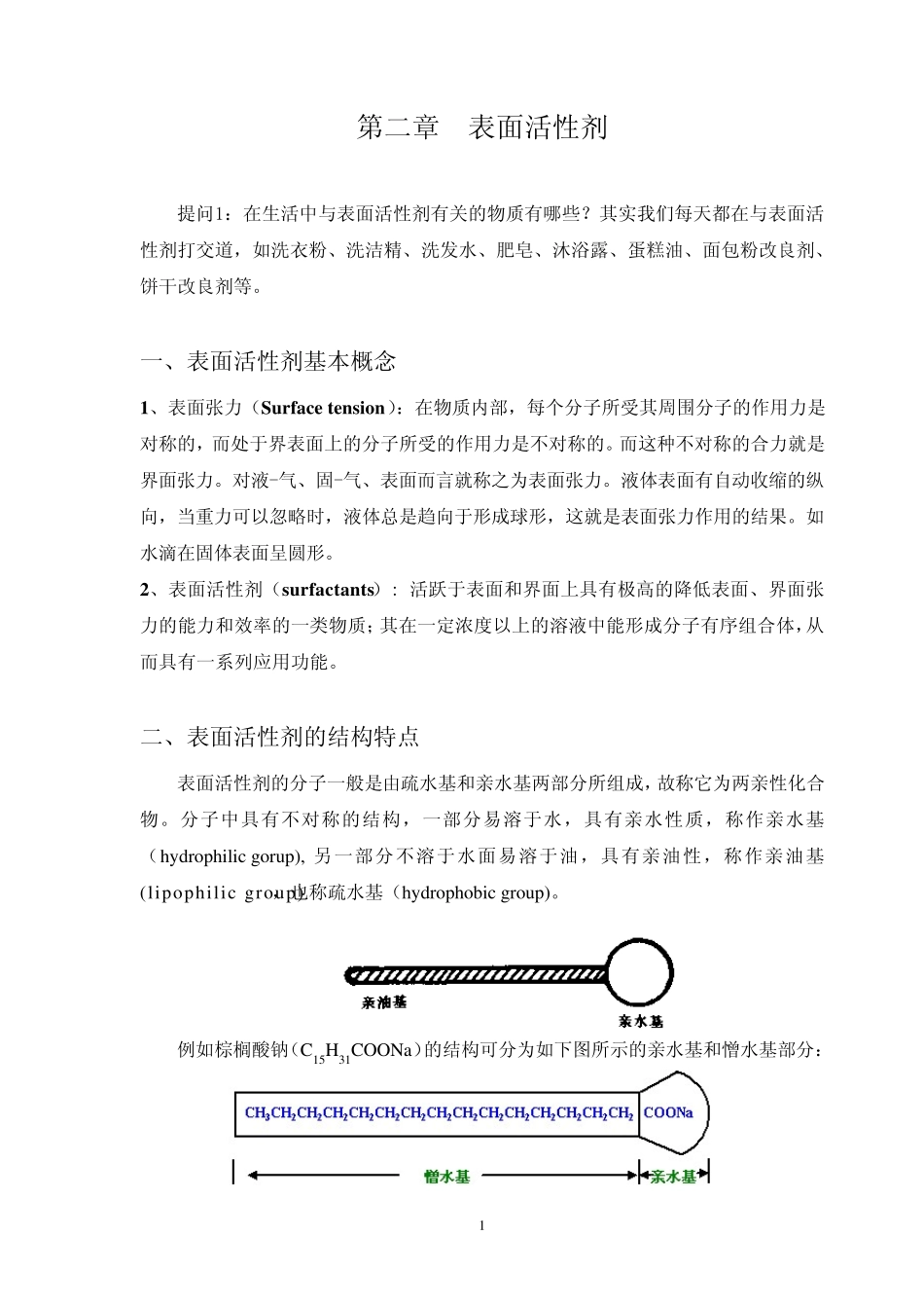 化妆品科学表面活性剂_第1页
