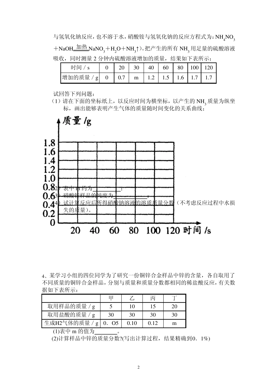 化学(酸碱盐)计算题及详细分析_第2页