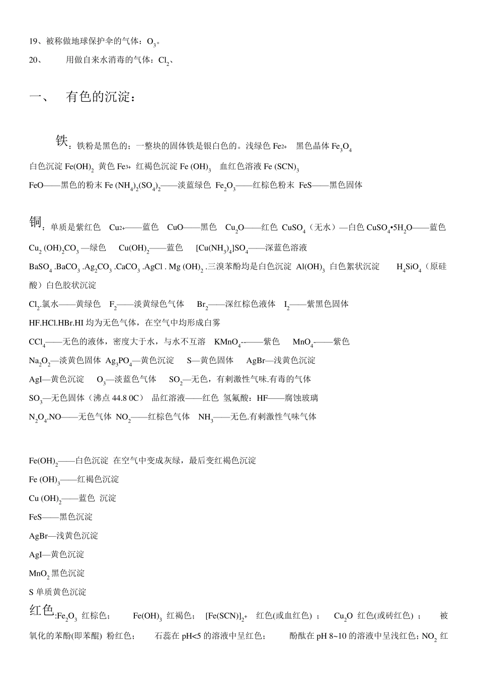 化学中常见颜色_第2页