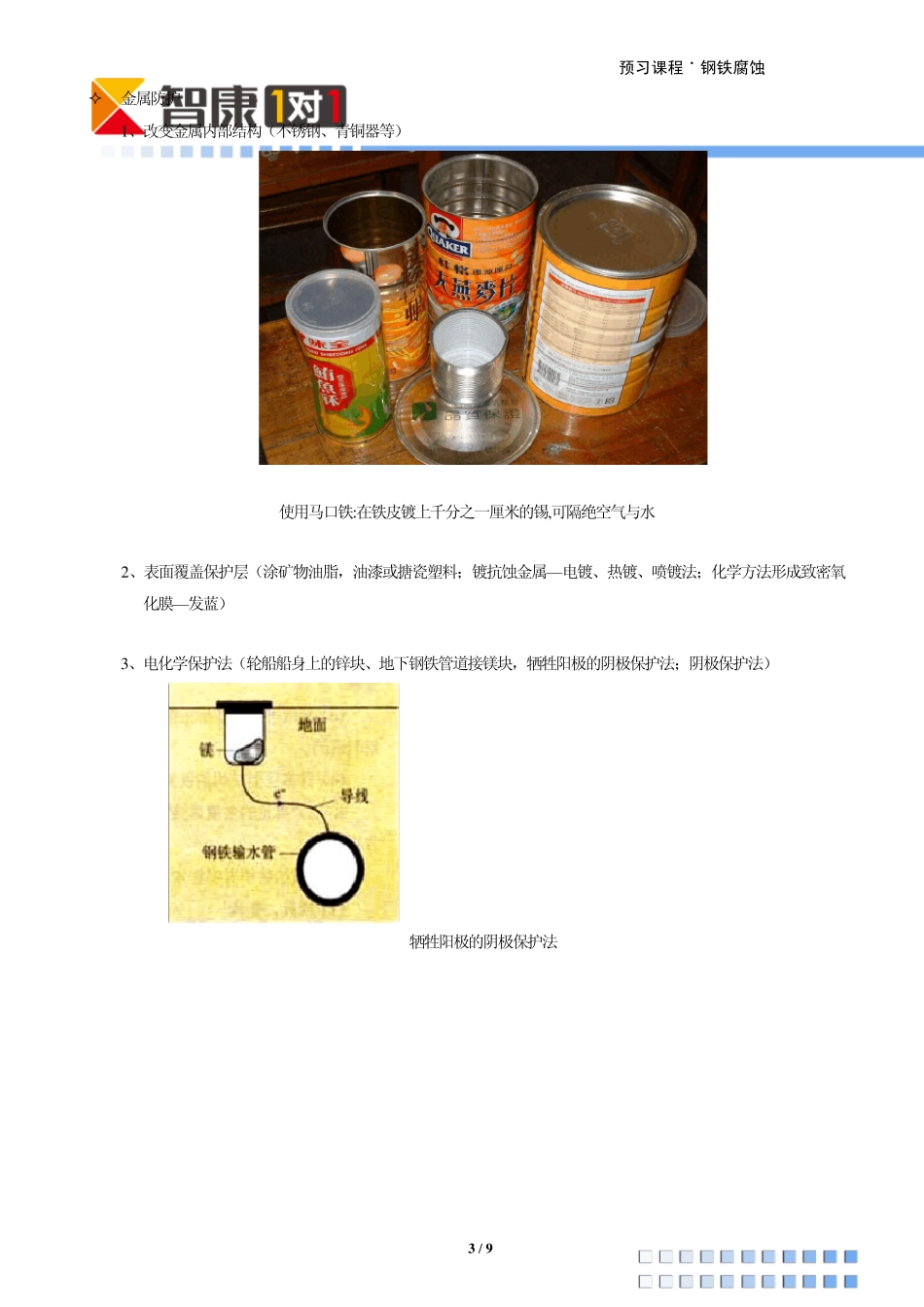 化学原理核心考点——钢铁腐蚀_第3页