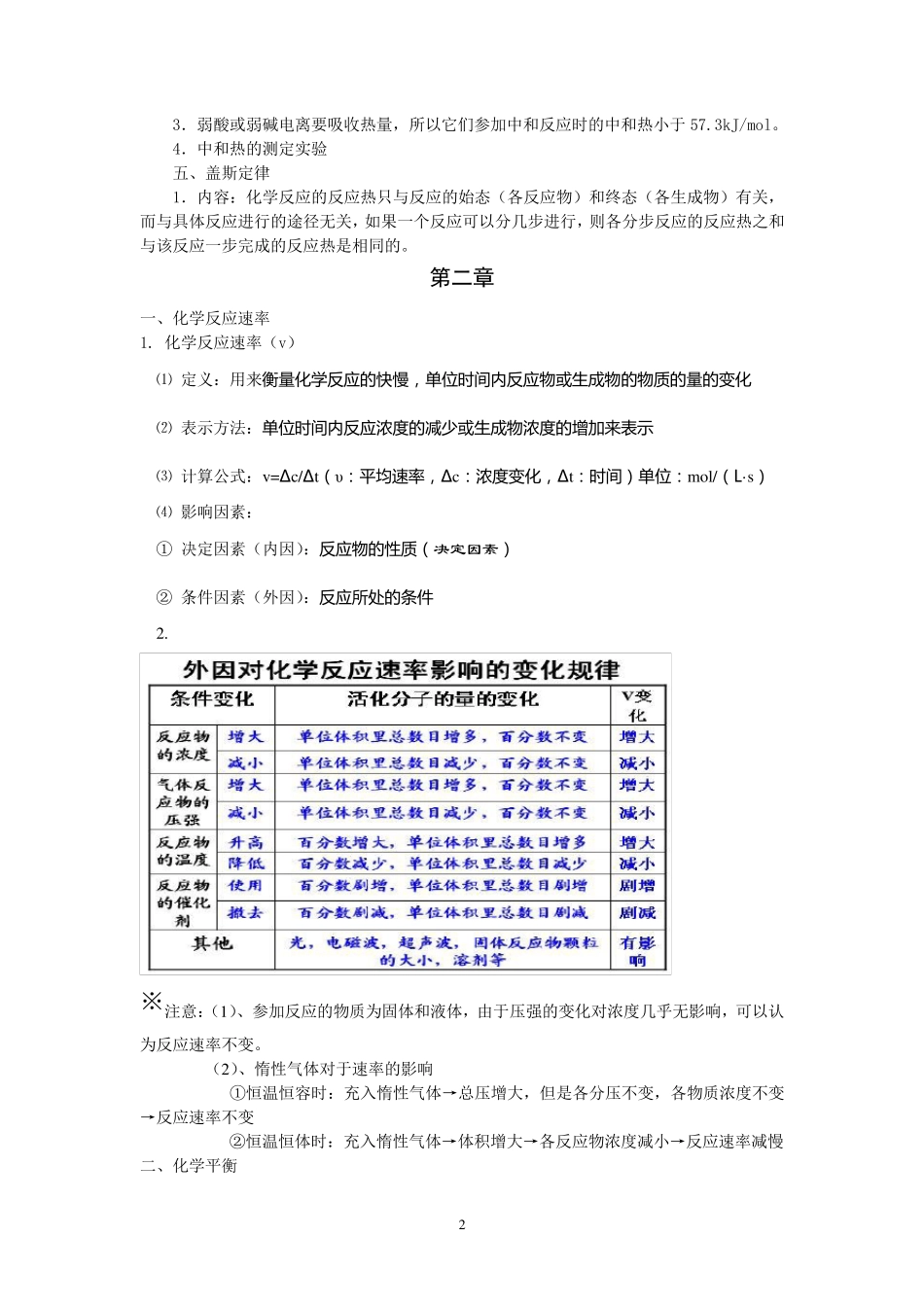 化学反应原理知识点_第2页