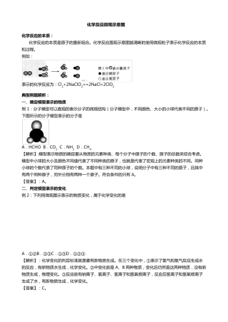 化学反应微观示意图
