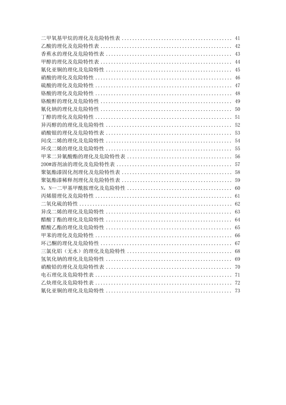 化学品理化特性表200种_第3页