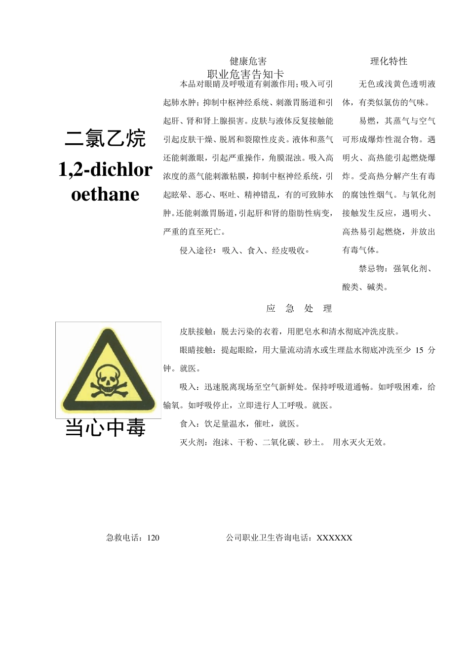化学品职业危害告知卡(12种)_第3页