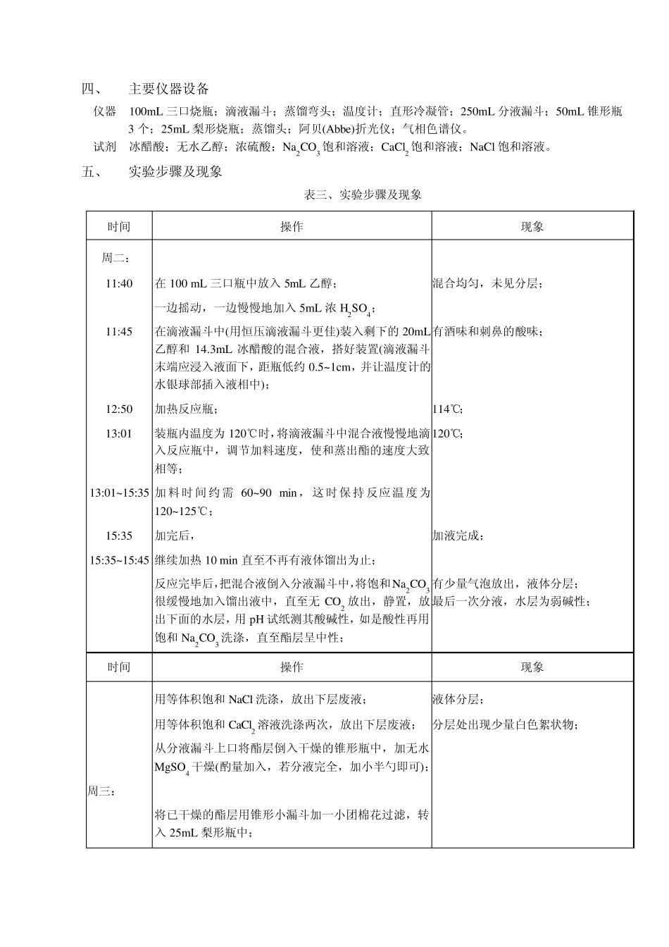 化学实验报告乙酸乙酯的合成_第2页