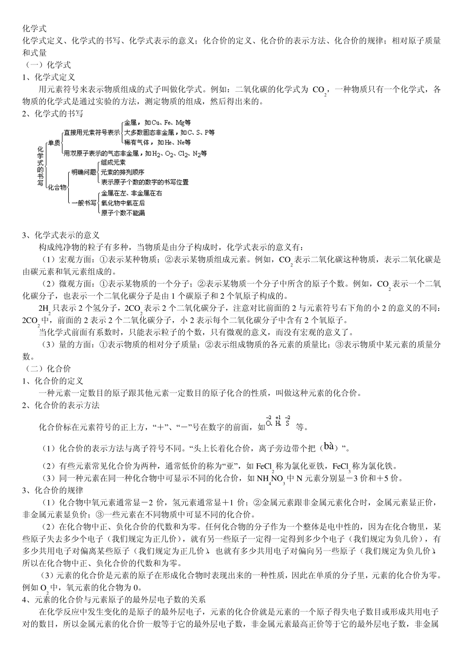 化学式,化学方程式,化合、分解与中和反应_第1页