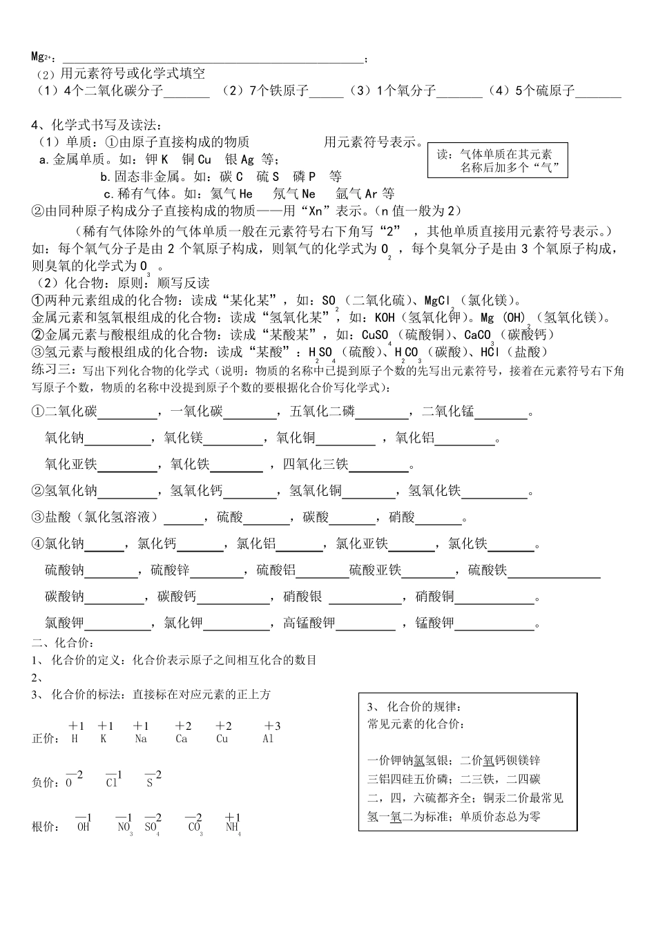 化学式和化合价_第2页