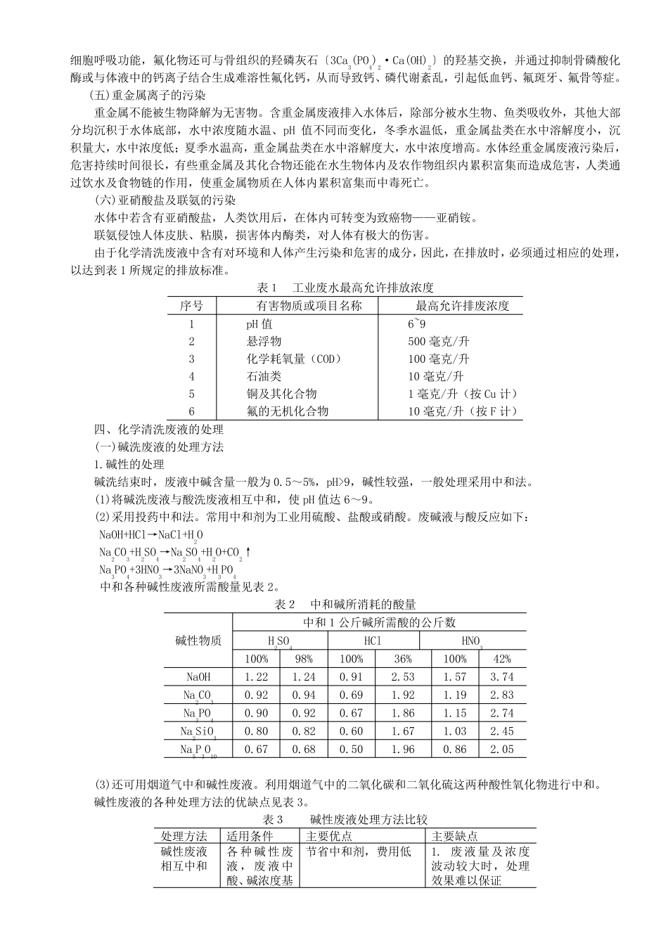 化学清洗废液及其处理_第2页