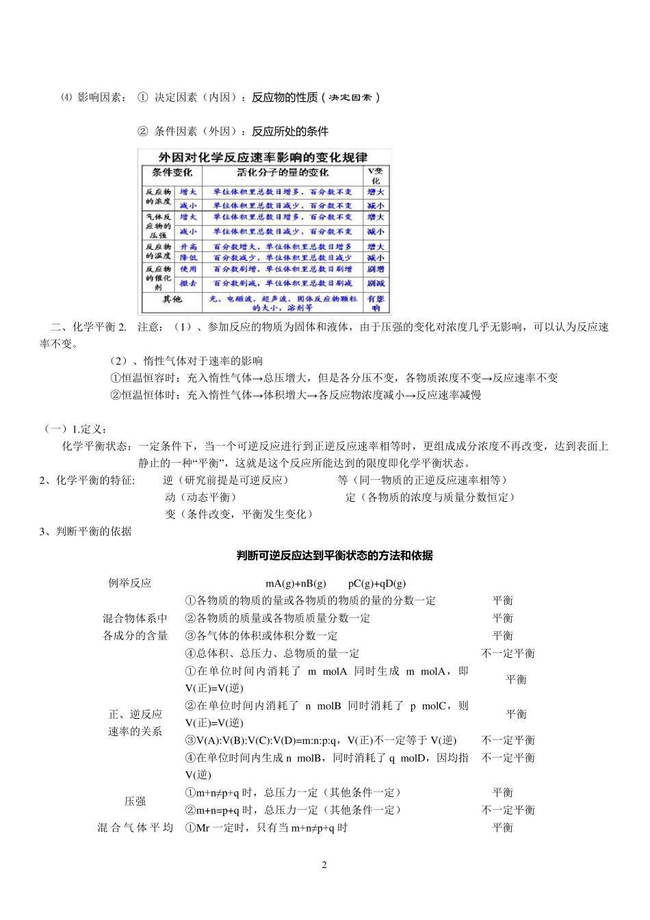 化学选修4第一二章知识点总结_第2页