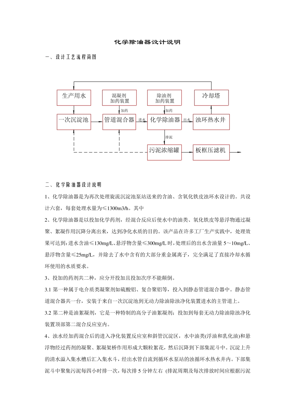 化学除油器设计说明_第1页