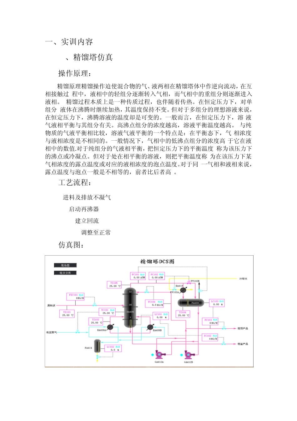 化工单元操作仿真实训总结_第3页