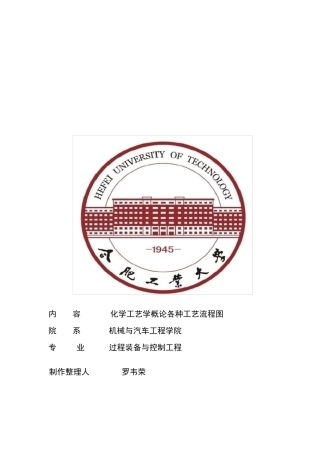 化工工艺流程图