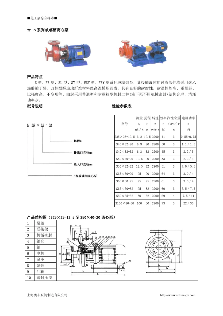 化工泵综合选型样本_第3页